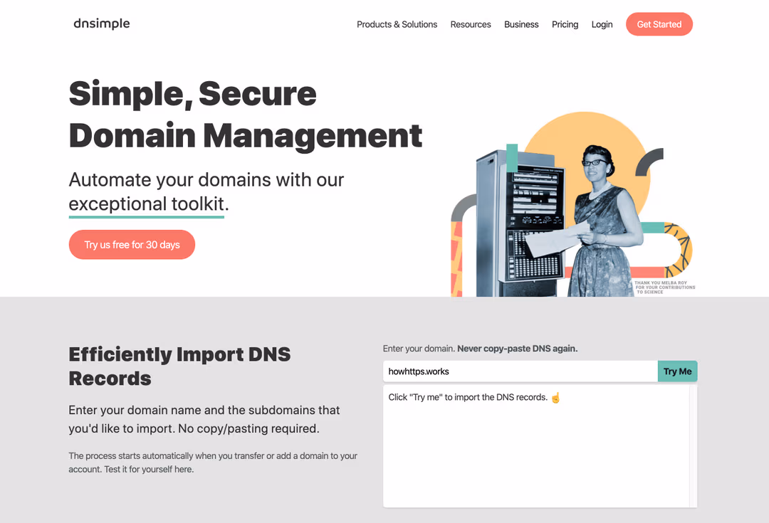 DNSimple screenshot