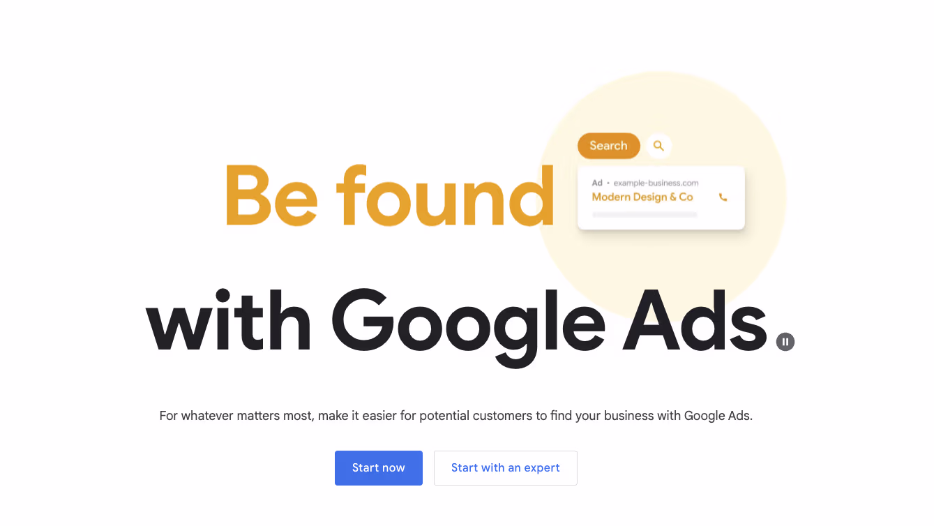Google Ads screenshot